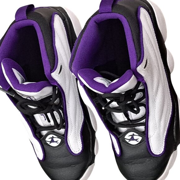 Nike Air Jordan Pro Strong (PS) Shoes Kid’s SZ 3Y  White Black Purple DC7909-150 - Picture 2 of 8